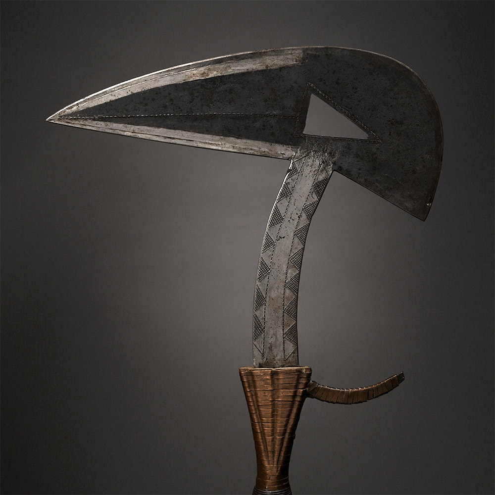 Birdhead Knife Fang / Kota, Gabon Iron, wood, copper 1960s - 1990s