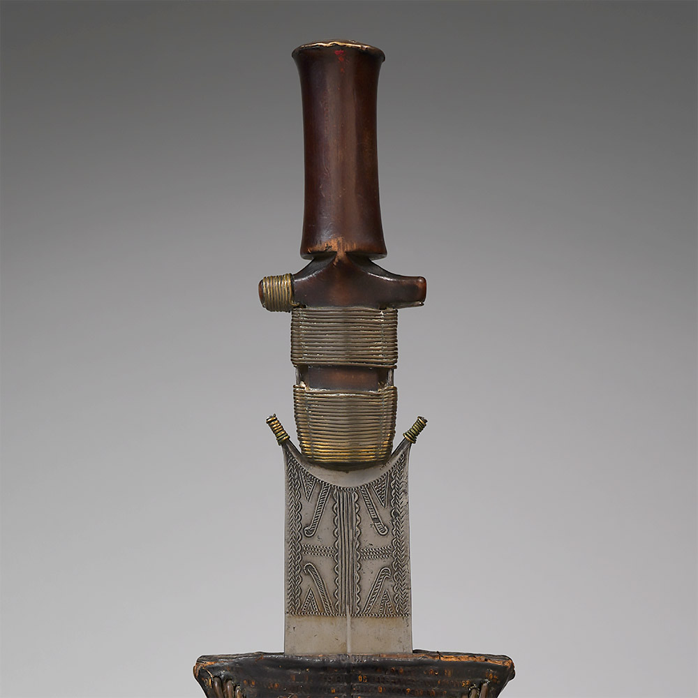 Short Sword with Sheath, Ntsakh or Fa Fang, Gabon / Equatorial Guinea / Cameroon