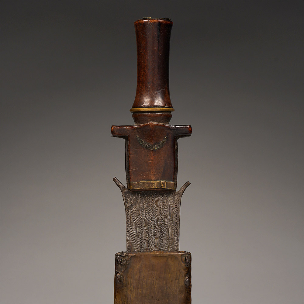 Short Sword with Sheath, ntsakh or fa Fang, Gabon / Equatorial Guinea / Cameroon