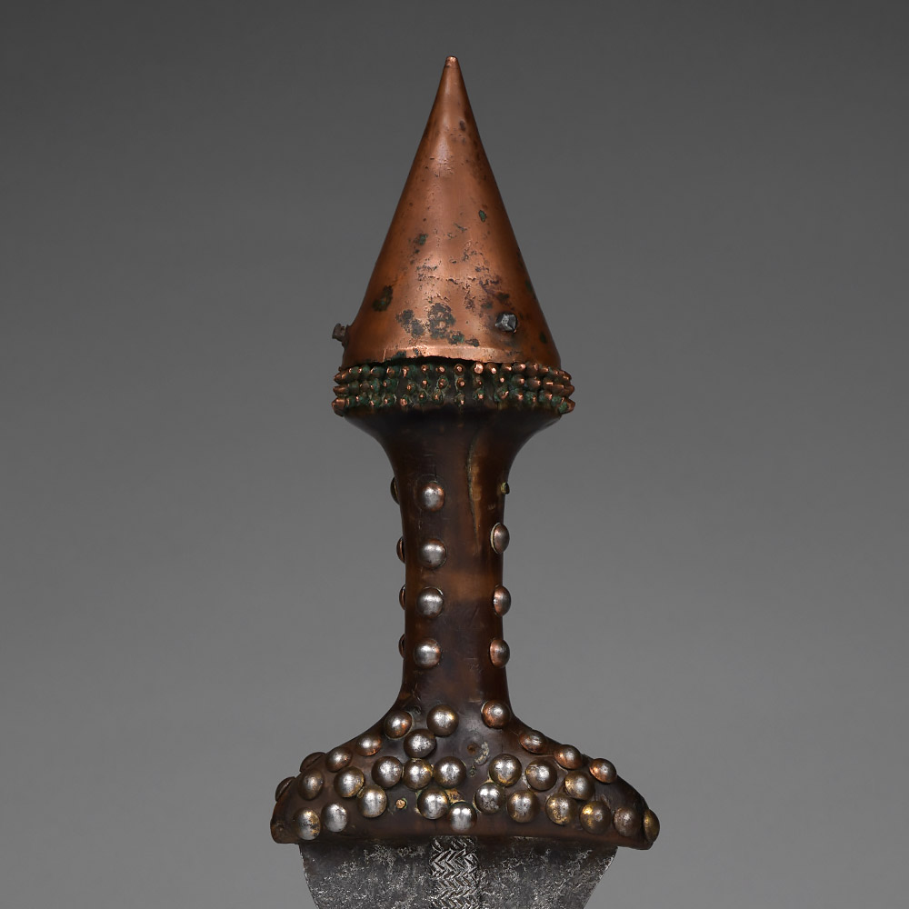 Short Sword with Copper Cone Tetela, D.R. Congo