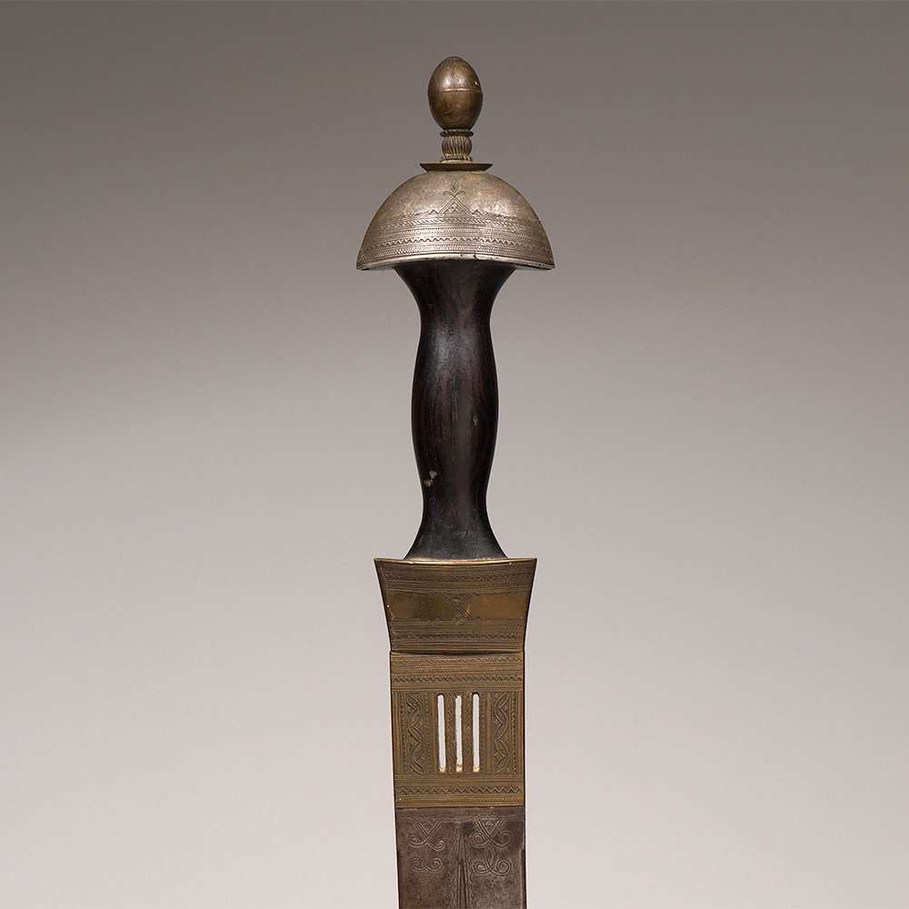 Elaborately Decorated Curved Dagger, Moor Maures, Mauritania, West Africa
