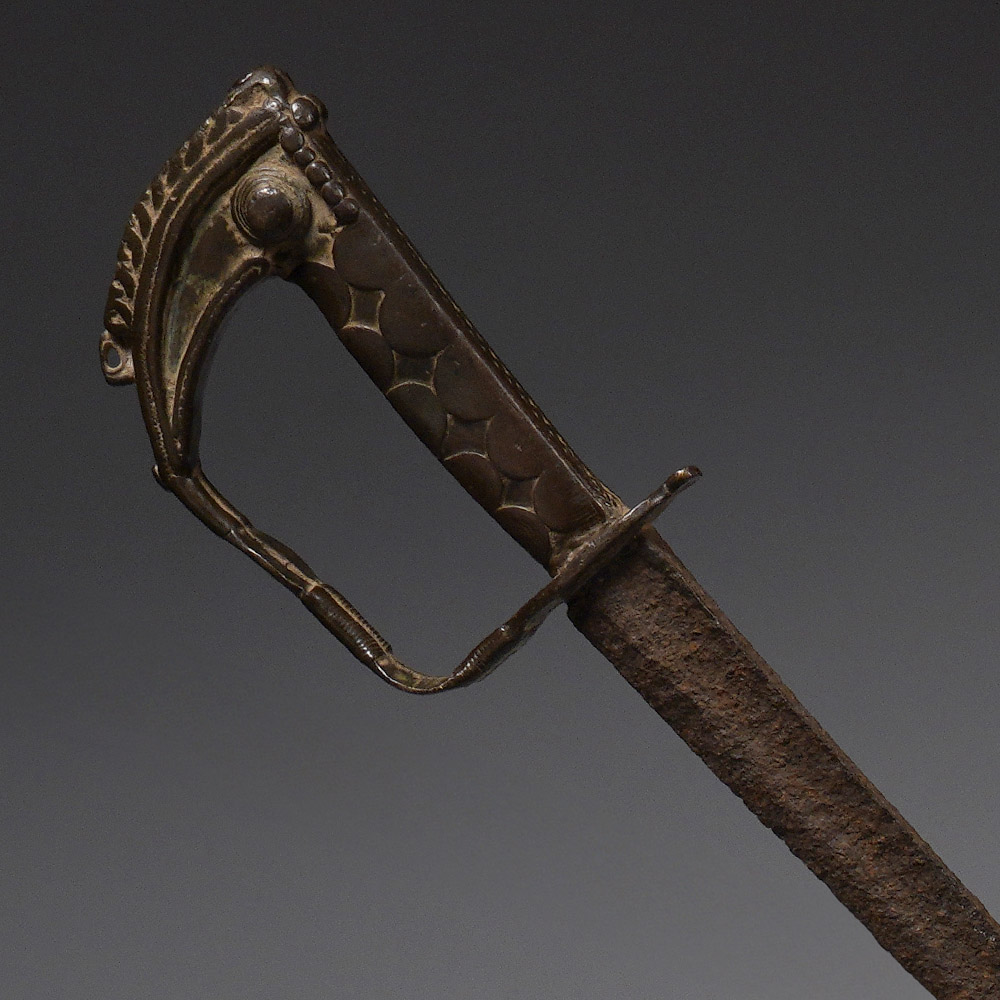 Long Sword with European Blade and African Handle, Senufo, Ivory Coast