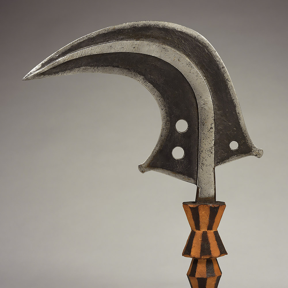Nagata Prestige Blade with Pyrographed Handle Mangbetu, D.R. Congo